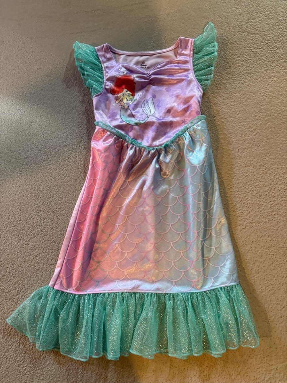 Disney Pink and Teal Merida-Inspired Mermaid Dress